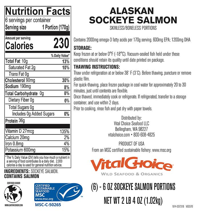 MSC Wild Alaskan Sockeye Salmon - Birthday Gift 